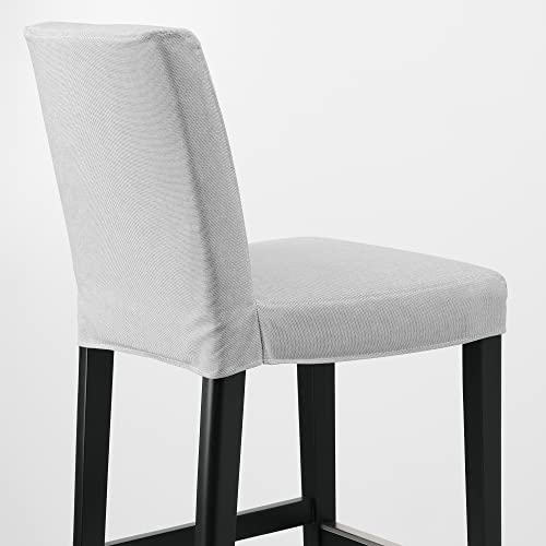 Tabouret de bar BERGMUND noir et gris clair 62 cm ProTuning - 4