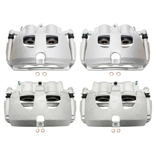 Image of TRQ Brake Caliper Set Compatible with 2009-2010 Dodge Ram 2500, 3500 2012 Ram 1500 2011-2018 2500 3500