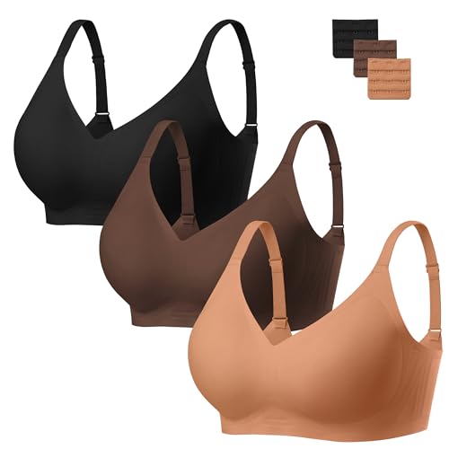 Image of habibee Jelly Bra for Women No Underwire Comfort Seamless Bras Push Up Wireless Bras Full Coverage Bralettes