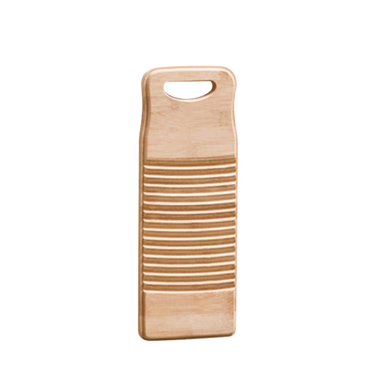 STOBAZA Waschbrett Holz Bambus mit Rutschfestem Design Verdicktes Wäschebrett aus Robustem Verbundmaterial für Kleidung im Haushalt und Shop