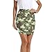 MNSRUU Mini jupe moulante camouflage militaire pour femme, taille crayon au-dessus du genou - Multicolore - 40