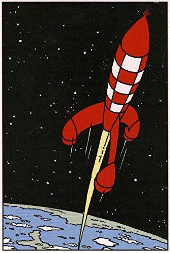 Mengyun Store Carteles E Impresiones Comics Aventuras Tintín Cartel Imprimir En Lienzo Arte De La Pared Mural Imágenes Lienzo Pintura Sin Marco (50X60Cm) D1019 Cover