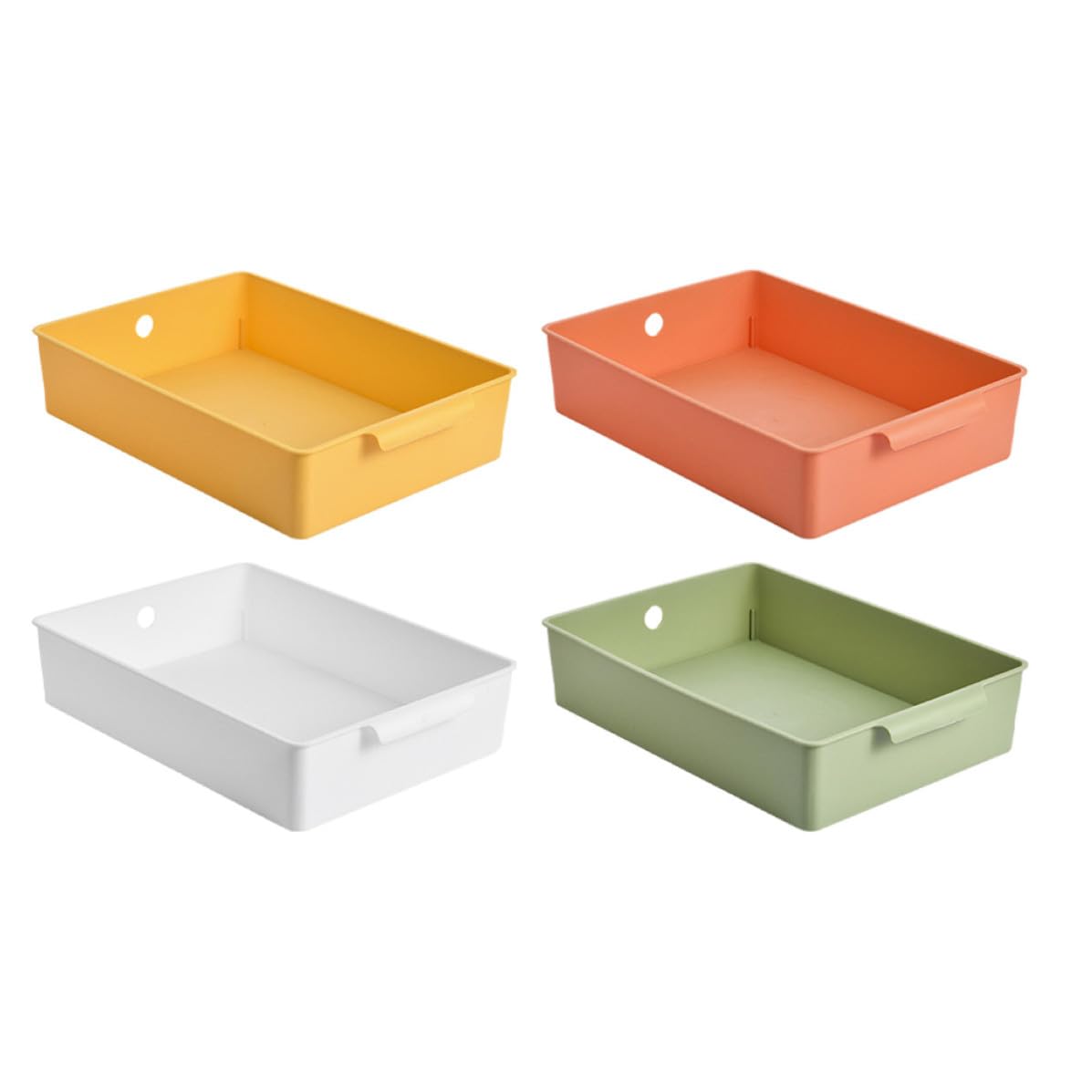 MAGICLULU 4 Piezas Organizador de Estantes de Escritorio PP Simple