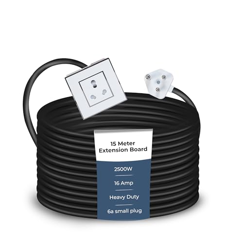 Image of Extension Board Heavy Duty Multi Socket 15A /16A /20A (2500 Watts 6A Small Plug, 15 Meter)
