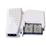 - Amplificador de vivienda UHF hasta 20dB + VHF hasta 12dB, 1 entrada, 2 salidas Plug & Play Pikokom Televes 5605 con alimentación de previos 12V, 150mA. ¡Tamaño reducido!