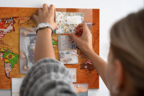 Tableau magnétique en verre 60x40cm avec aimants néodyme inclus