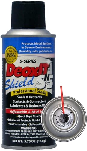 DeoxIT Shield SN5S-6N Spray, Contact Protector/Lubricant/Sealant for Severe Environments, 163g, Nonflammable/Non-Drip, Pack of 1