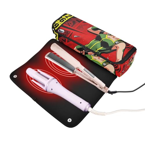 Bolsa de viaje para herramientas de cabello resistente al calor miniatura 2
