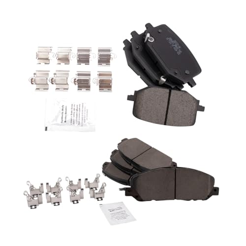 TRQ Brake Pads Ceramic Compatible with 2020-2022 Ford Explorer 2020 Police Interceptor Utility 2020-2021 Lincoln Aviator by TRQ - Image 3