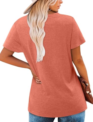 KISSMODA Summer Short Sleeve T Shirt Loose Fit Casual Dressy Women Top 2025 Trendy Ladies Fashion Blouses(S-3XL)