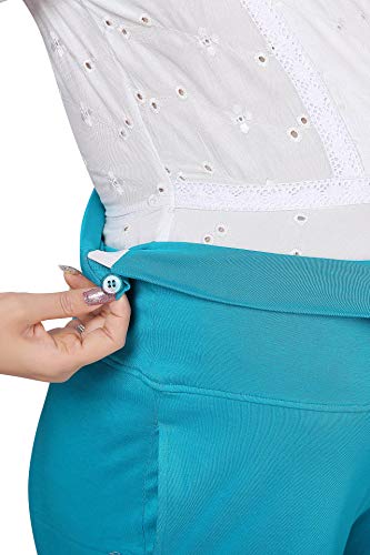 Image of Women's Cotton Lycra Over The Belly Maternity Leggings for Pregnant Women for Pre & Post Pregnancy