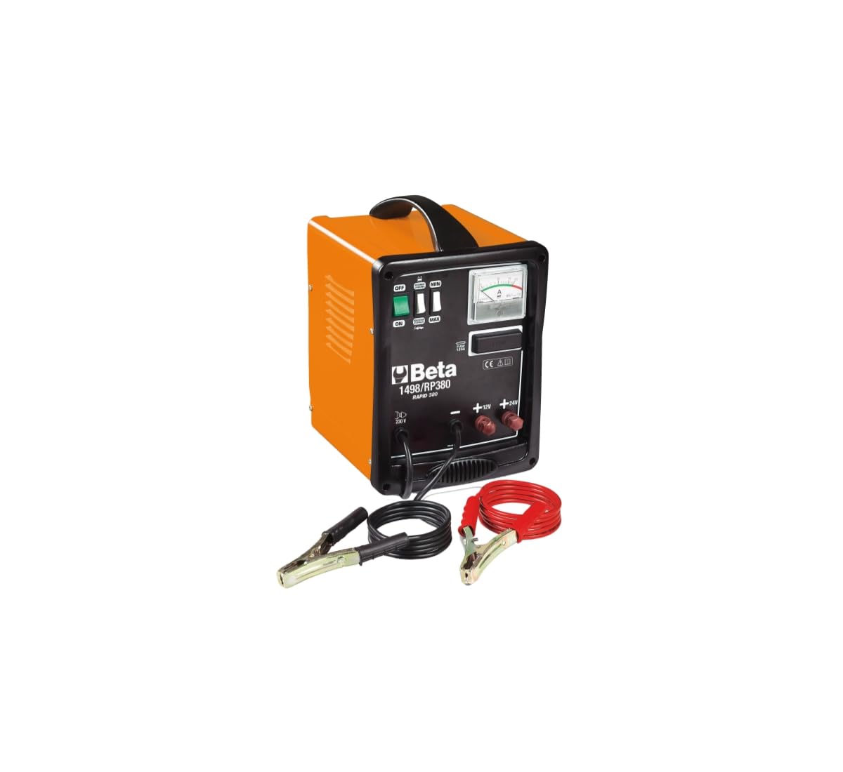 BETA 1498/RP380 - Caricabatterie Avviatore Tradizionale 12/24 V Per Batterie Al Piombo, Con Protezioni Integrate