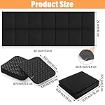 Hpmjz Walking Pad 68×24 Inch and 4PCS Square Treadmill Mat Pads Hardwood Floor Protection Non-Slip Double-Sided Pads Noise Shock Absorption for Treadmill Walking Pad Bike Exercise Equipment - Image 2