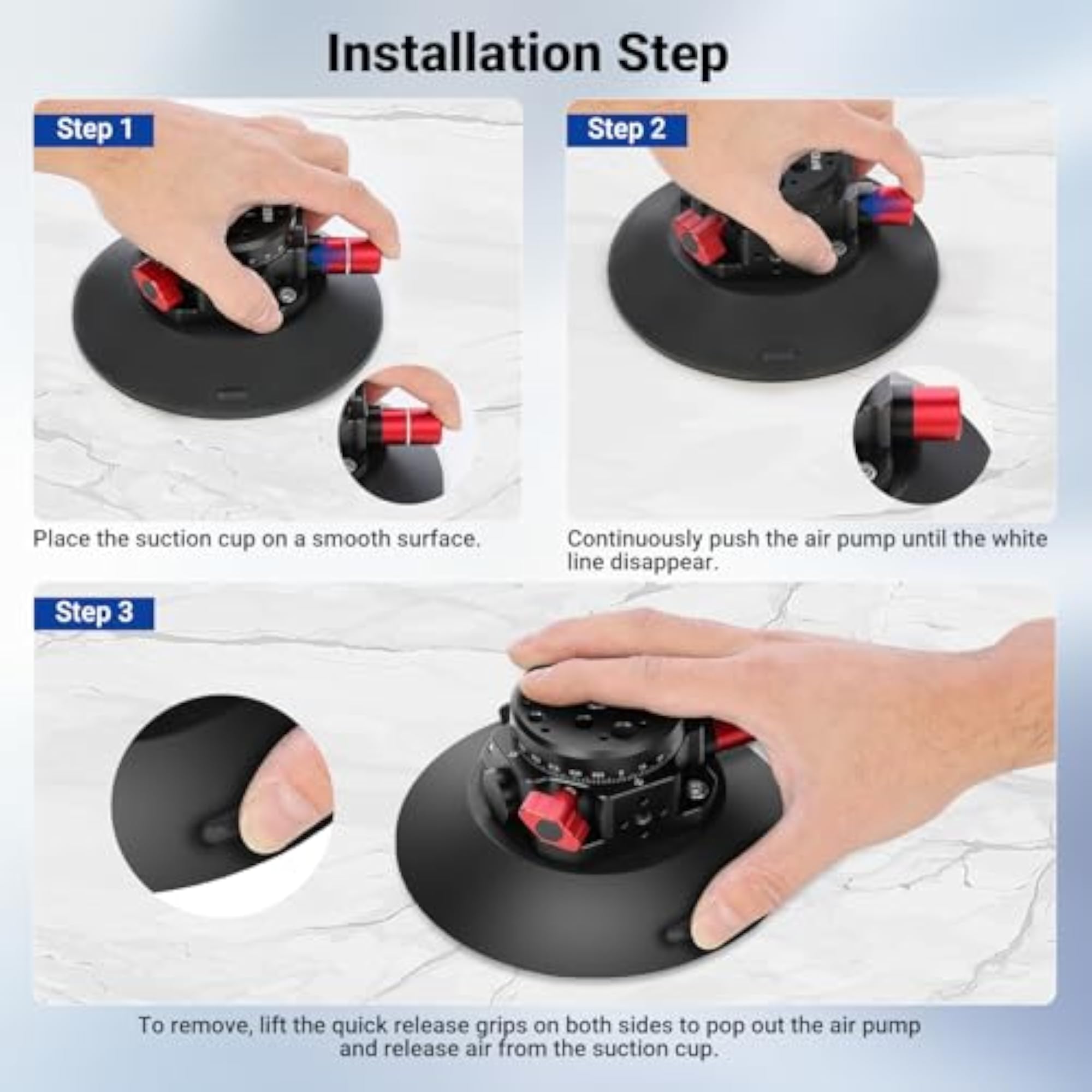 Camera Suction Cup Mount with Ball Head Magic Arm