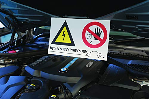 Panneau de signalisation Laser 7576 haute tension sans texte rigide
