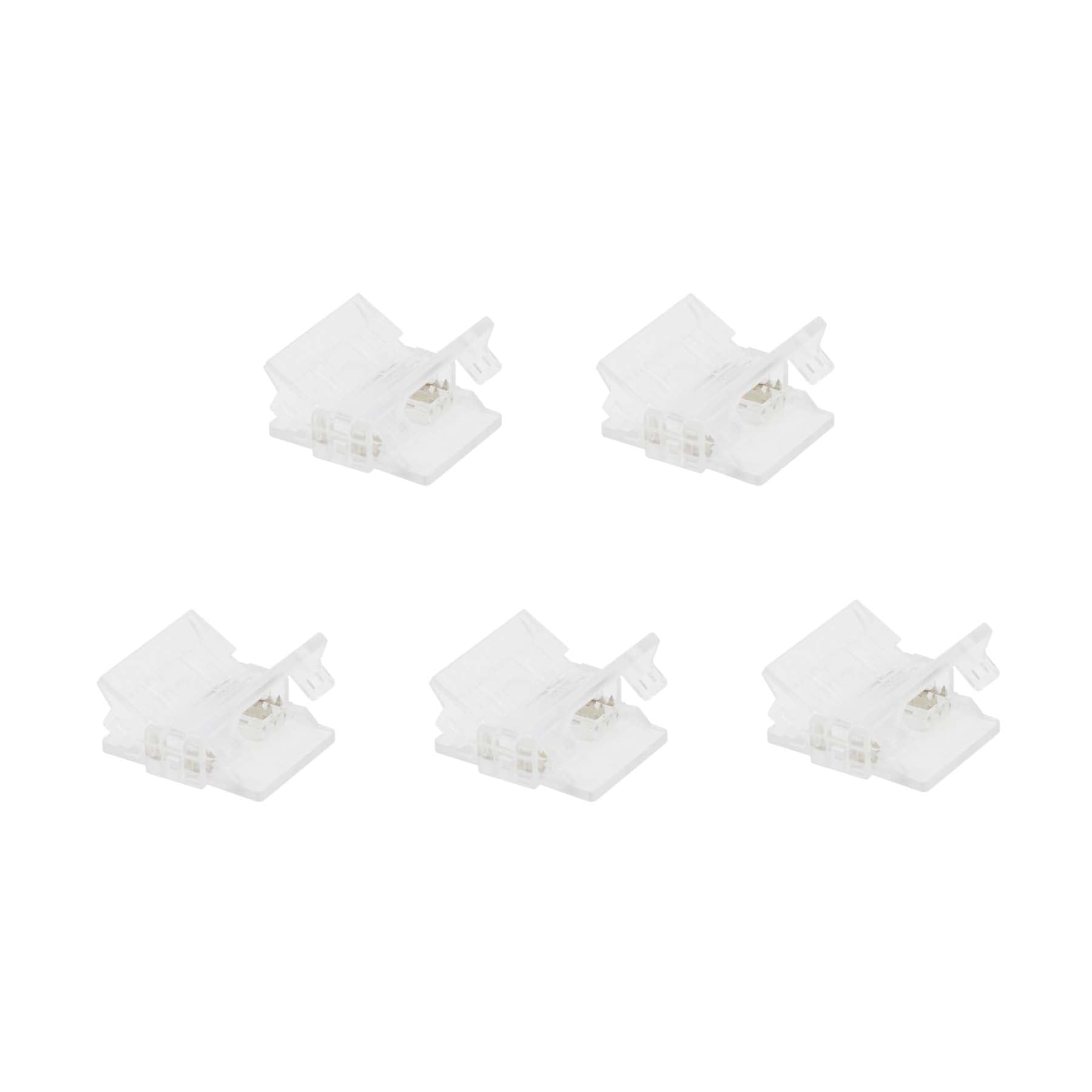 G.w.s 3 Pin Cct/Pixel Strip G.w.s® Solderless Strip To Strip Straight Connectors, For 12Mm Wide /Pixel Led Cob Strip Lights, Pack Of 5
