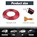 Augeny Car Interior Trim Strips, 33Ft Bendable Flexible Automobile Molding Line Strip Garnish, Door Edge Trim with Installing Tool, Universal Car Accessories (Red)