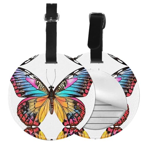 Étiquettes de bagage imperméables en PVC lot de 6 avec attache solide