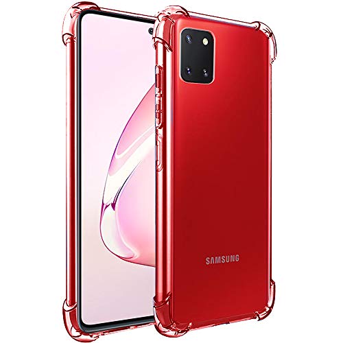 Image of TheGiftKart Transparent Crystal Clear Back Cover Case for Samsung Galaxy Note 10 Lite | Shockproof Soft TPU Case | Cushioned Edges for Ultimate Protection Back Cover Case (TPU, Transparent)