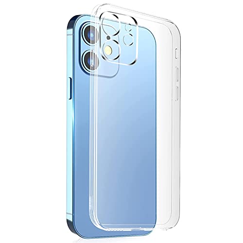 対応 iPhone 12 6.1インチ ケース iPhone12 クリア ケース iPhone 12 カバー シェル スマホ保護カバー 〔SGS認証 クリア 美しい 光沢感 落下防止 衝撃吸収 保護 頑丈 軽量 傷防止 黄ばみ防止 ソフト 軽薄型 耐衝撃 米軍MIL規格取得〕