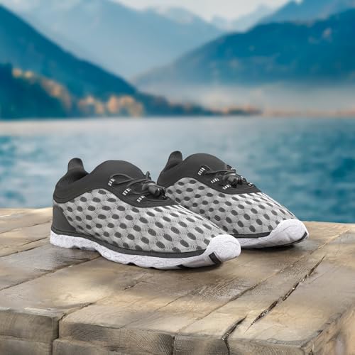 Image of DOUSSPRT Women's Water Shoes Quick Dry for Beach Swim Pool Fishing | Adult Breathable Summer Walk Aqua Sandals for River Athletic Boating Kayaking Diving Sport