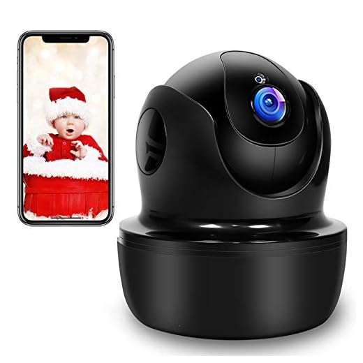 SUPEREYE 1080P Camara Vigilancia, Camara de Vigilancia WiFi Interior FHD con Visión Nocturna, Detección de Movimiento, Audio de 2 Vías, Compatible con iOS/Android, Texto Alarma Via Email/App