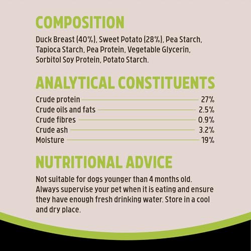 Rosewood Small Duck and Sweet Potato Sticks for Dogs – Real Meat Treats, Grain-Free, High Protein, Supports Dental Hygiene, No Added Sugar, No Artificial Colours or Flavours (80g) - Image 4