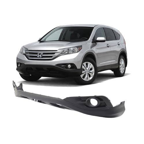 Image of FitParts Compatible With Front Bumper Cover 2012 2013 2014 Honda CR-V EX EX-L Touring 12 13 14. New, Primed. With Fog Light Holes. W /o Parking Aid Sensor Holes. HO1015107