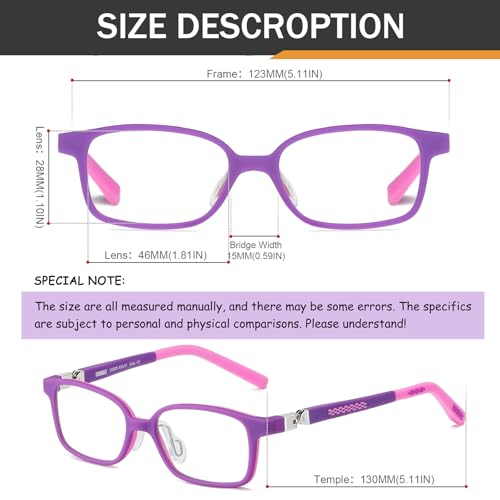 Image of Kids Blue Light Blocking Glasses Boys Girls 360 Hinges Spin Silicone Frame CR39 Lens Computer Gaming Eyewear