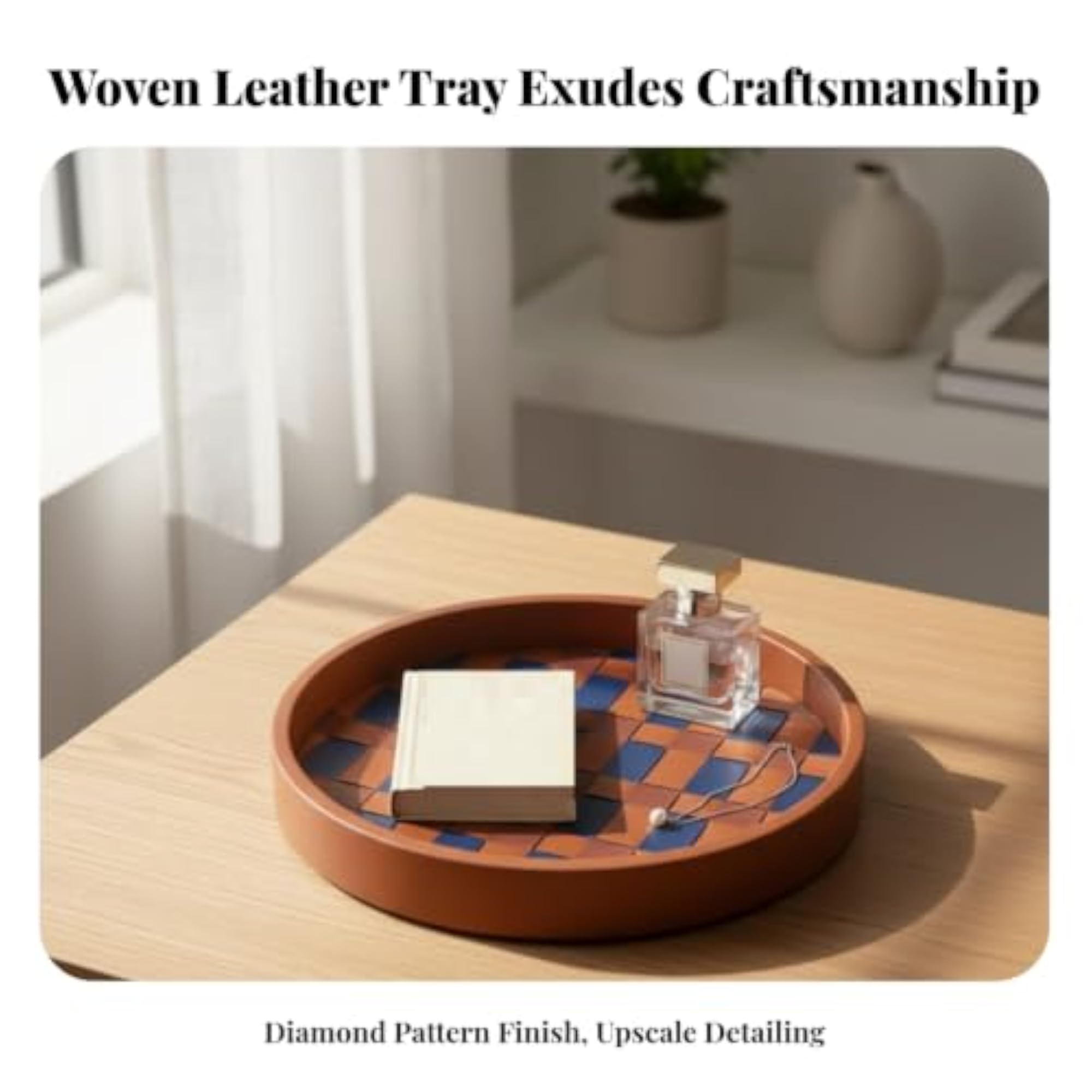 Lattice Surface Decorative Storage Tray