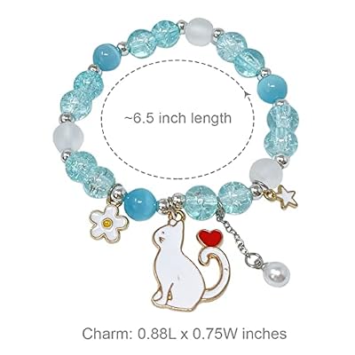 Wrapables Friendship Beaded Enamel Charm Bracelet