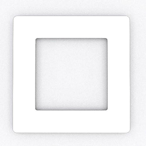 Single Light Switch Socket Coloured Acrylic Surround Finger Plate - Huge Colour Choice (White)