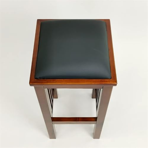 Wayborn Home Furnishing Mission Style Barstool (Brown) (30" H X 12.5" W X 12.5" D), Brown #TOP5