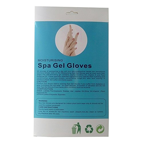 Gel Spa Gloves Pinkiou Soften Skin Moisturizing Treatment Hand Mask Care Gloves best gift for her (gloves, pink)