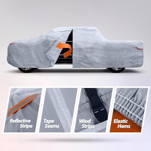 Autotech Park Waterproof All Weather Car Cover Compatible with 2020-2025 Jeep Gladiator, Heavy Duty Outdoor/Indoor Protection, Max Protection from Sun Rain Wind & Snow by Autotech Park - Image 6