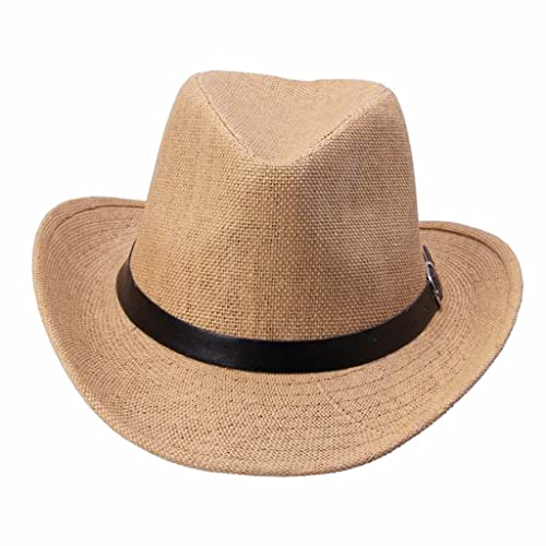 Chapeau de paille homme style cowboy pour les vacances au soleil