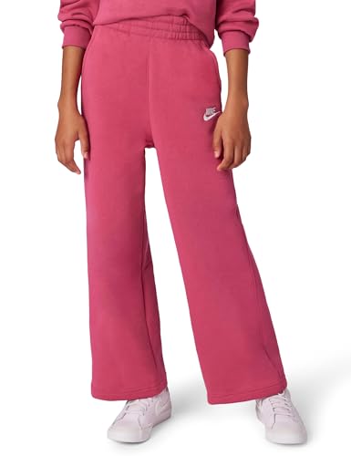 Image of Nike Girls' Sportswear Club Fleece Wide-Leg Pants