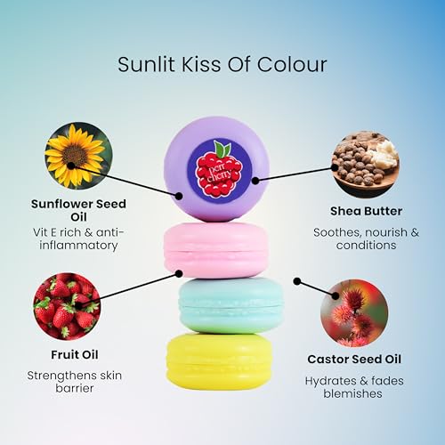 Image of Natural Lip and Cheek Tint Blush For Girls | Enriched with Vitamin E (Macaron Tint Combo)