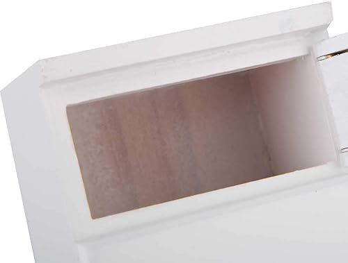 Miniatura 7 de Keenso 112 Mini refrigerador blanco excelente modelo de muebles de madera accesorio de cocina accesorios de muñeca