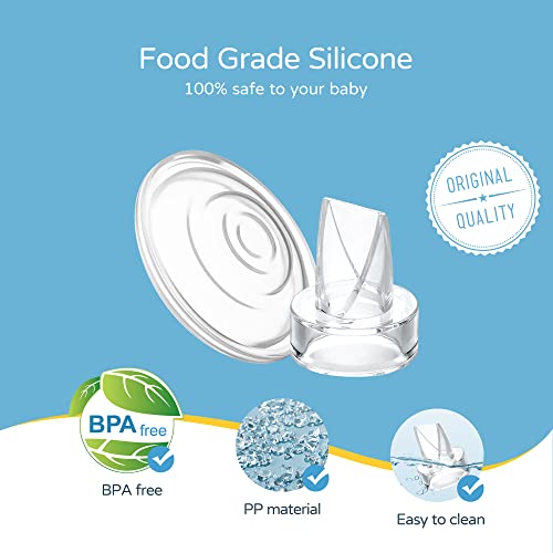 Wearable Breast Pump Replacement Parts Duckbill Valves 4Pcs & Silicone Diaphragm 4Pcs For Momcozy S12 S9, Original Part Accessories Replacement, Electric Breast Pump Part, Bpa Free, Easy To Clean,8Pcs #TOP6