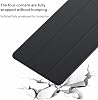 Funda de silicona para Redmi Pad 2 2025 de 11 pulgadas, funda protectora ligera con función de soporte y activación/suspensión automática, protección completa, Negro 4