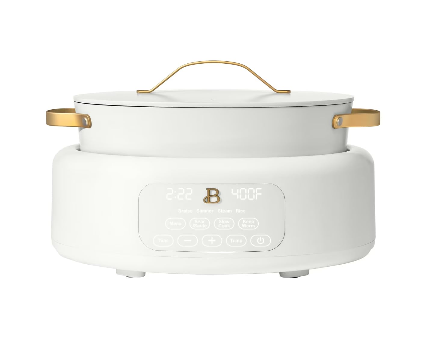 6-Quart Multi-Cooker 10-in-1 Programmable Touch Control with Saut Slow Cook Steam Rice Warm Functions Family Size
