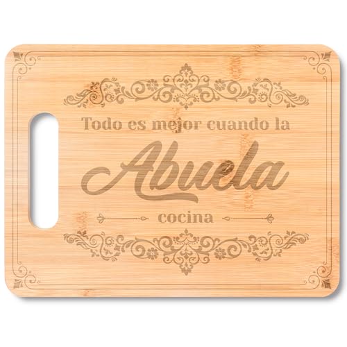 Tabla de cortar rectangular de bambú Silkovahamd