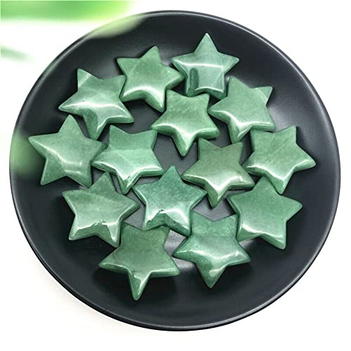 MRXFN Cristal Brut 1/2 pièce Pierre de guérison étoile de Cristal d'aventurine Verte Naturelle adaptée à la Maison (Color : 1pc) Cover