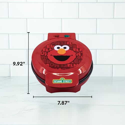 Image of Uncanny Brands Sesame Street Elmo Waffle Maker - Elmo's Face on Your Waffles