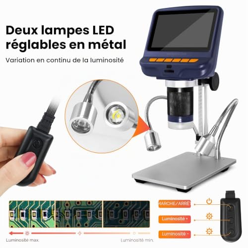 Microscope numérique pour soudure PCB écran 4,3 pouces Andonstar AD106S USB - 5