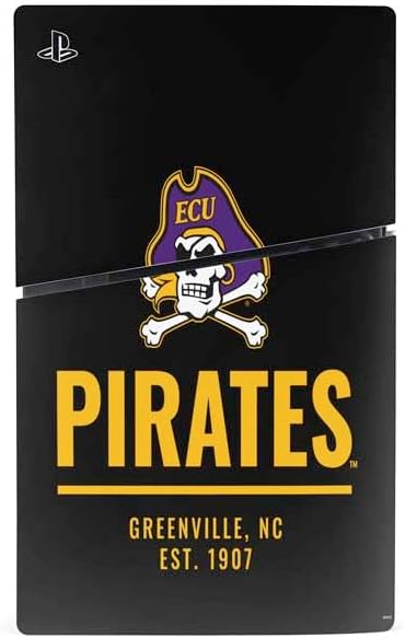 Skinit Decal Gaming Skin Compatible with PS5 Slim Digital Edition Bundle - Officially Licensed East Carolina University Pirates Greenville NC Design