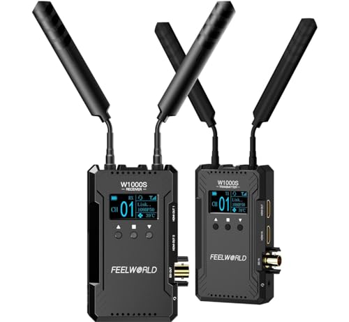FEELWORLD W1000S Video Transmission System 1000FT Wireless SDI Dual HDMI Full Duplex Intercom Live Streaming