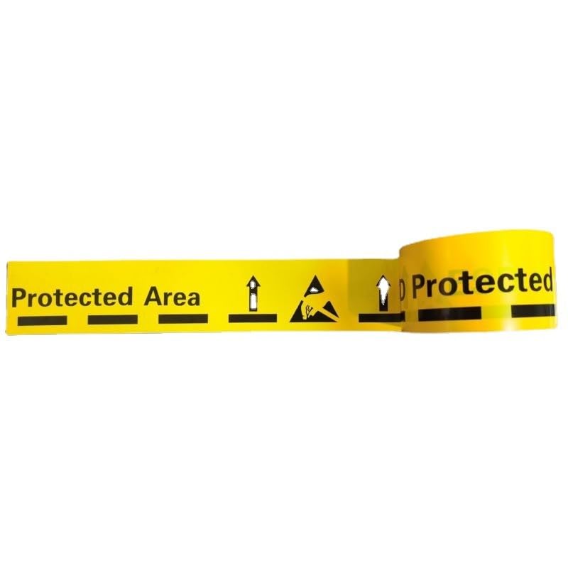 Ruban ESD anti-statique jaune 5cm de signalisation pour salle blanche et usine