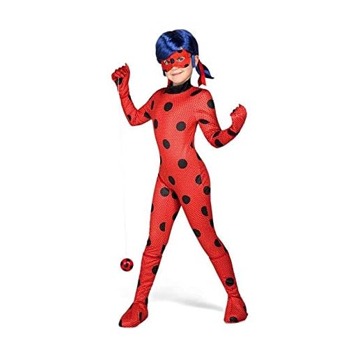 Yiija Fast Fun - Miraculous Disfraz Ladybug, 4-5 años (Viving Costumes 231155)